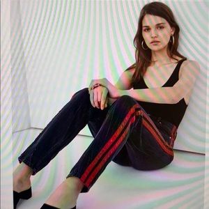 BDG URBAN OUTFITTERS MOM JEANS w/ red stripes